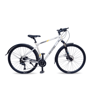 EV77-700C Single Speed Front Suspension Disc Brake Non IBC Silver 700 Adult-Hybrid Cycle