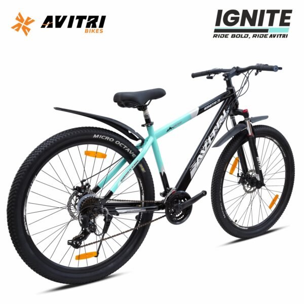 Ignite-29 Multi Speed Front Suspension Disc Brake Non IBC Aqua Black 29 Adult-Mountain Cycle - Image 2