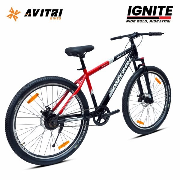 Ignite-29 Single Speed Front Suspension Disc Brake Non IBC Black Red 29 Adult-Mountain Cycle - Image 3